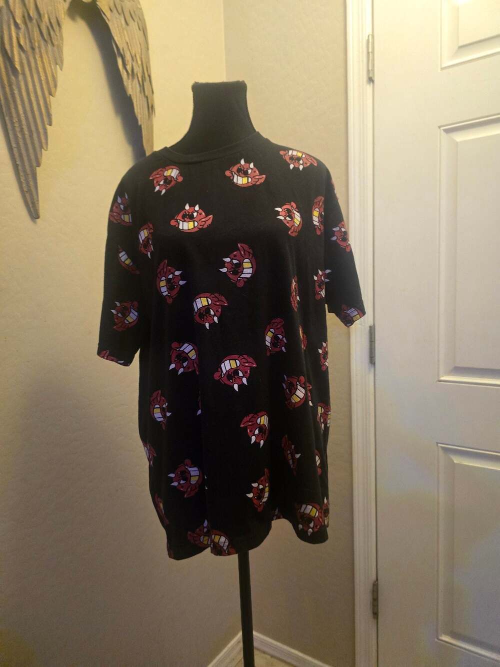 Transplant‎ Devil Head All-Over Print Black T-Shirt